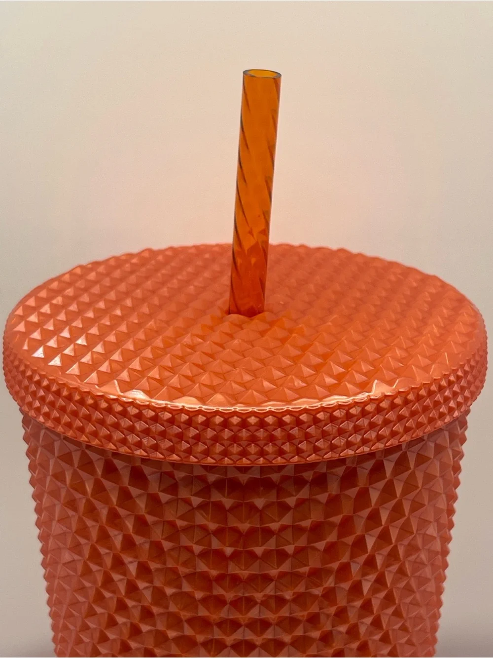 Starbucks Orange Studded Tumbler with Matching Straw Limited Edition